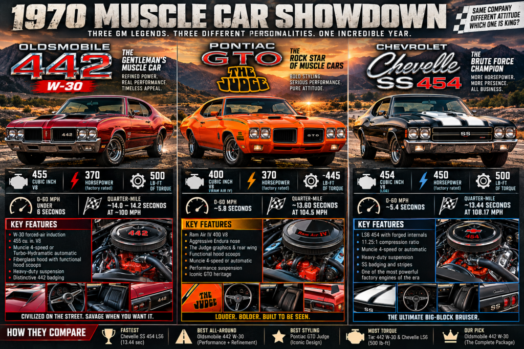 Muscle Car Showdown Infographic