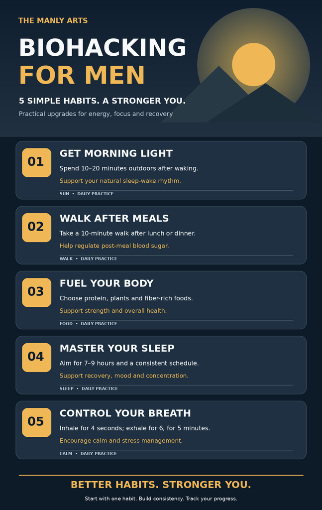 Biohacking for Men 5 Tips